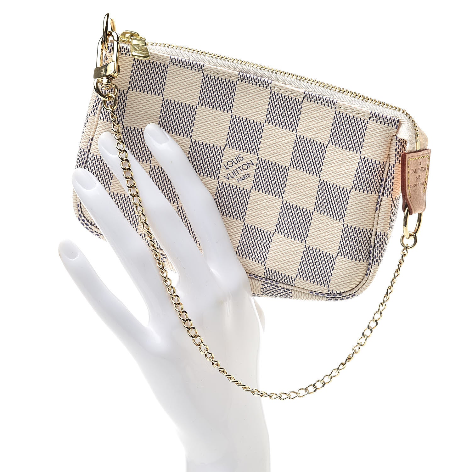 Louis Vuitton Damier Azur Mini Pochette Accessories 2 of 8