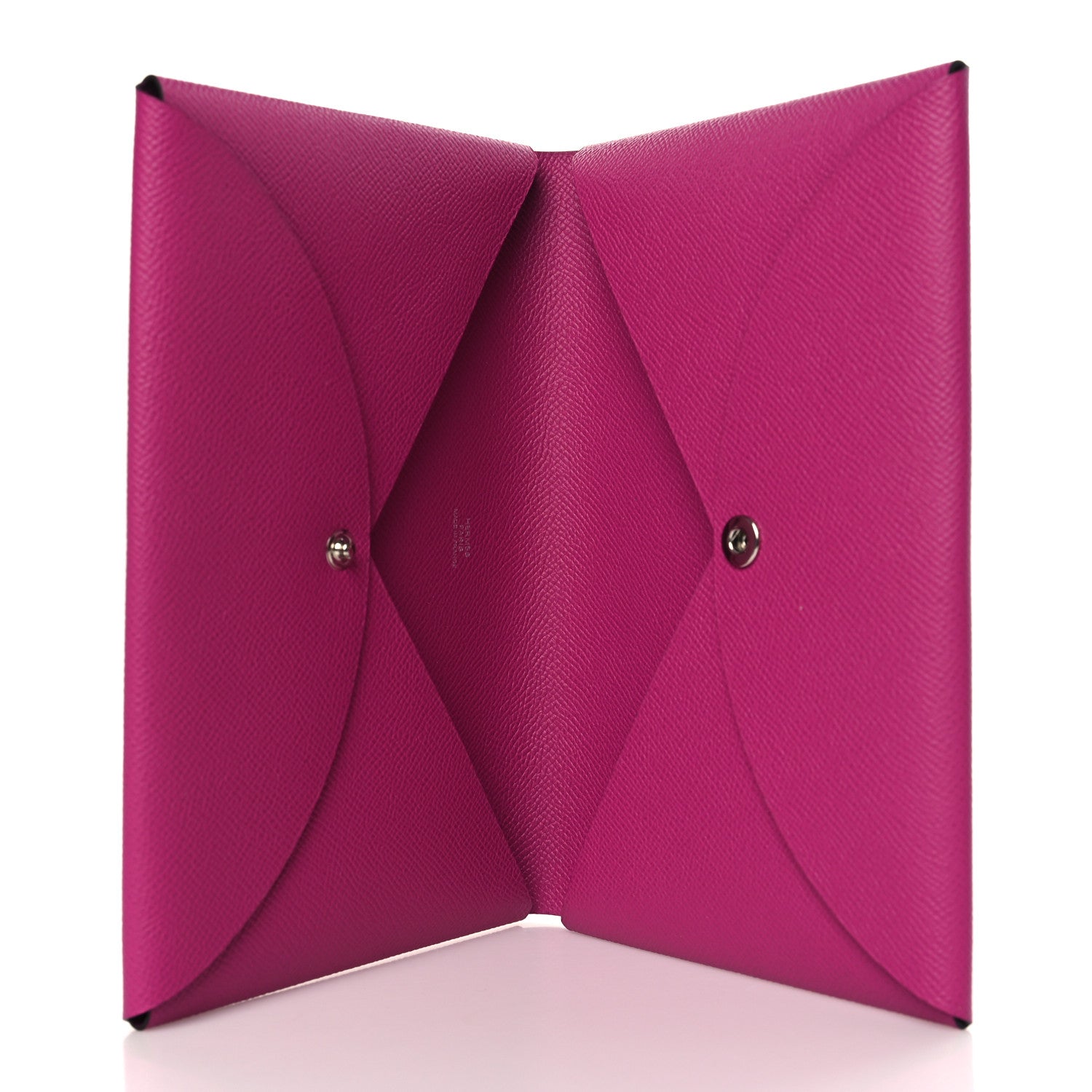 Hermes Epsom Calvi Pouch Magnolia Bleu Saphir 6 of 9