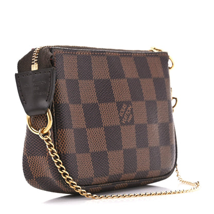 Louis Vuitton Damier Ebene Mini Pochette Accessories 3 of 10