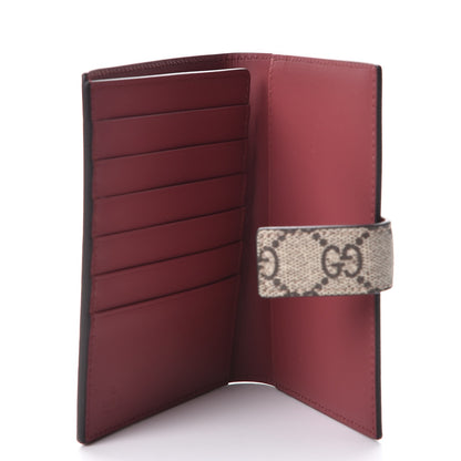 Gucci GG Supreme Monogram Blooms Passport Case Beige Multicolor Dry Rose 5 of 8