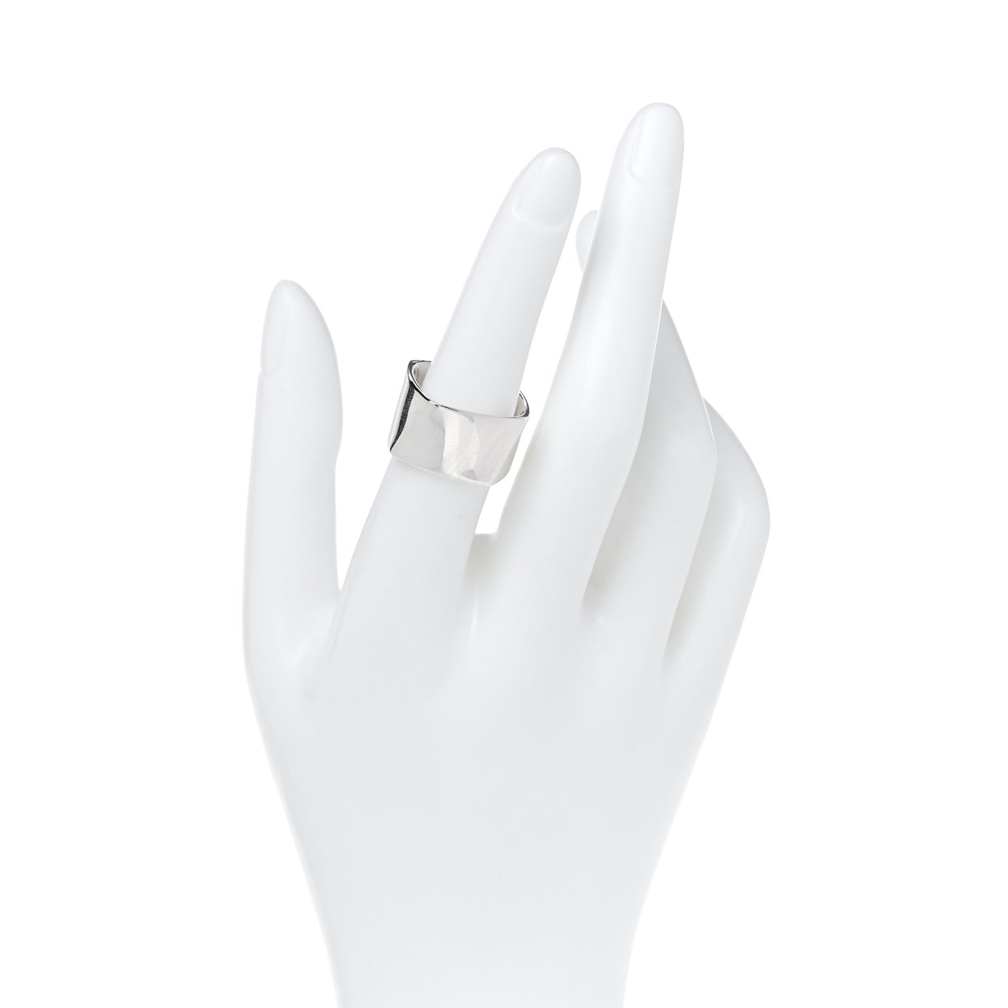 Sterling Silver Frank Gehry Torque Wide Band Ring 53 6.25