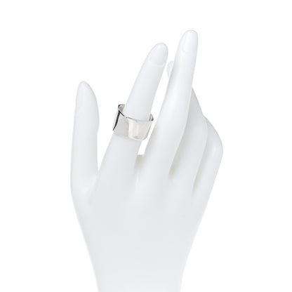 Tiffany Sterling Silver Frank Gehry Torque Wide Band Ring 53 6.25 2 of 6
