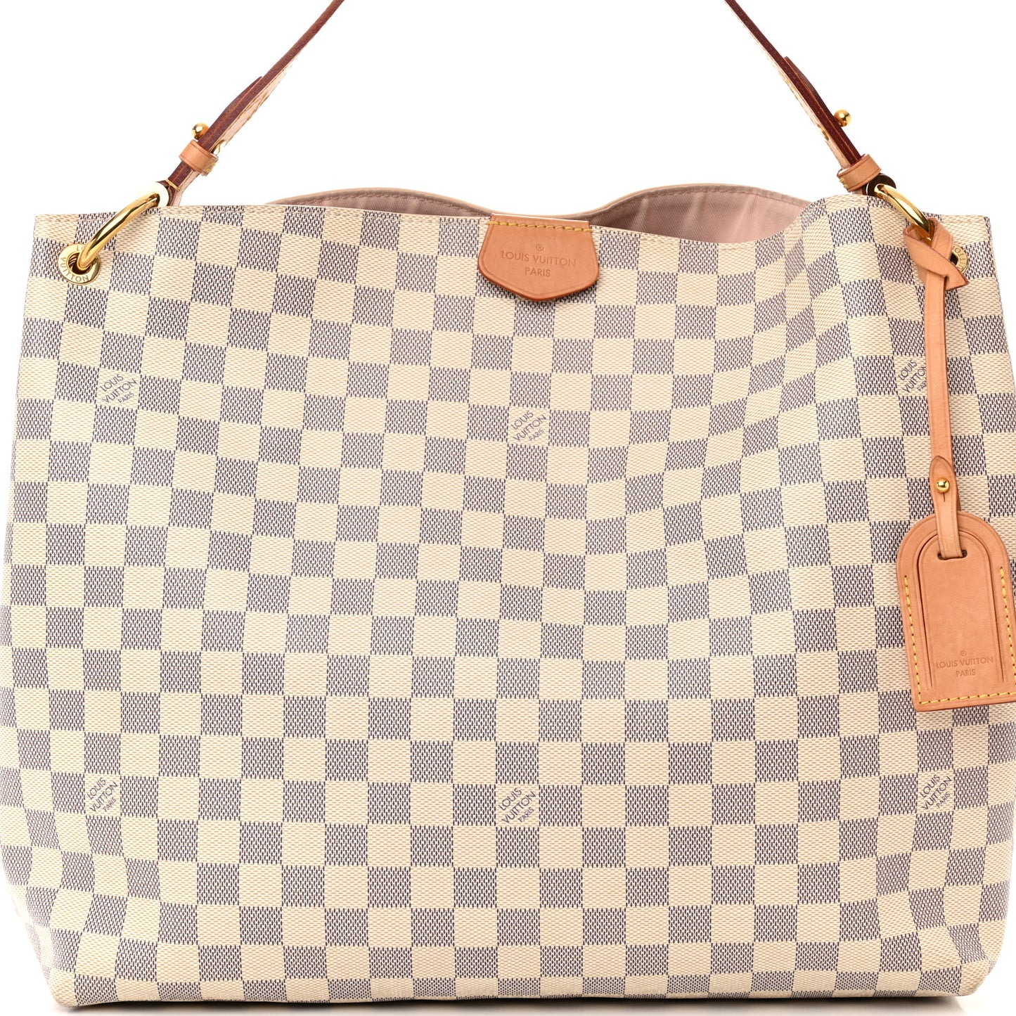 Damier Azur Graceful MM Rose Ballerine