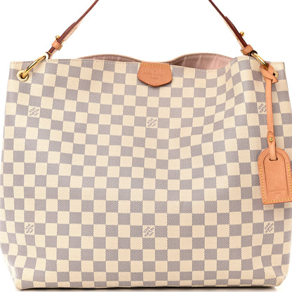 Louis Vuitton Damier Azur Graceful MM Rose Ballerine 7 of 11