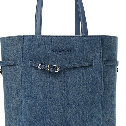 Givenchy Denim Small Voyou Small North South Tote Blue 7 of 9