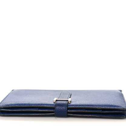 Hermes Epsom Bearn Gusset Wallet Bleu Electrique 7 of 8