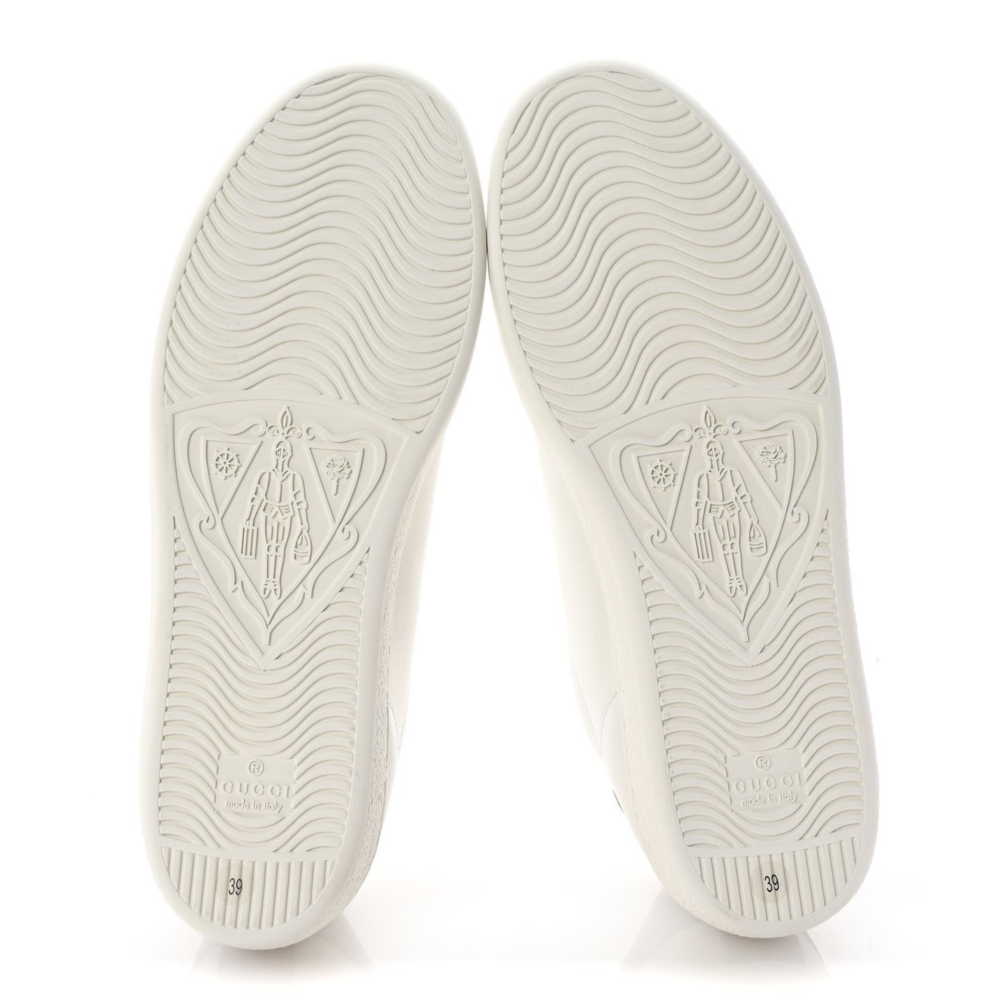 Calfskin Interlocking G Perforated Womens Ace Sneakers 39 White Grey Sky