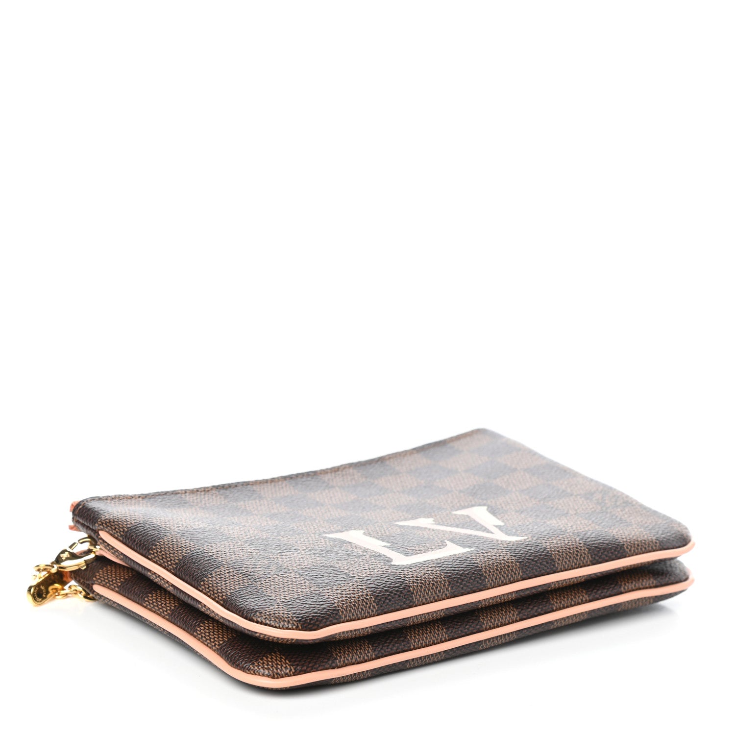 Louis Vuitton Damier Ebene Double Zip Pochette 4 of 10