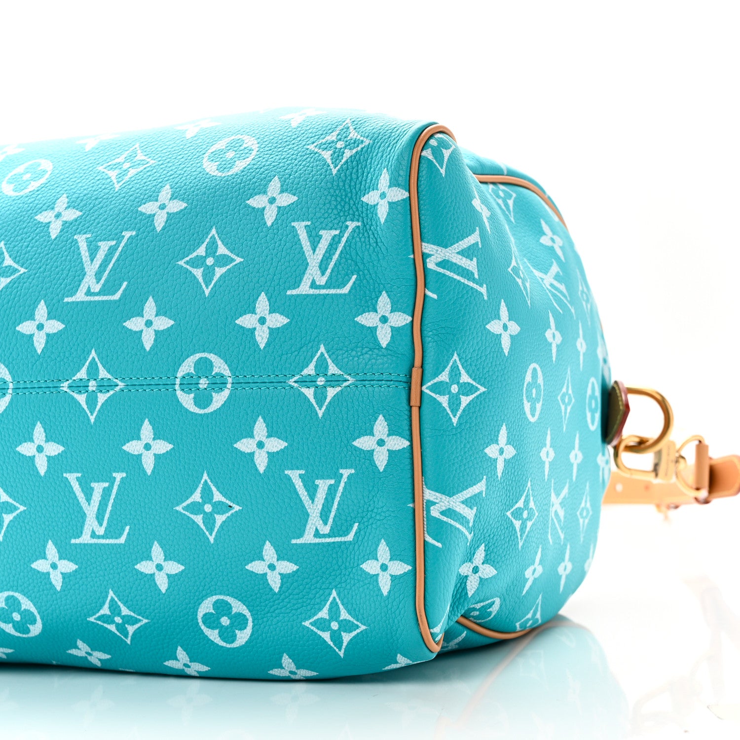 Louis Vuitton Calfskin Monogram Speedy P9 Bandouliere 40 Turquoise