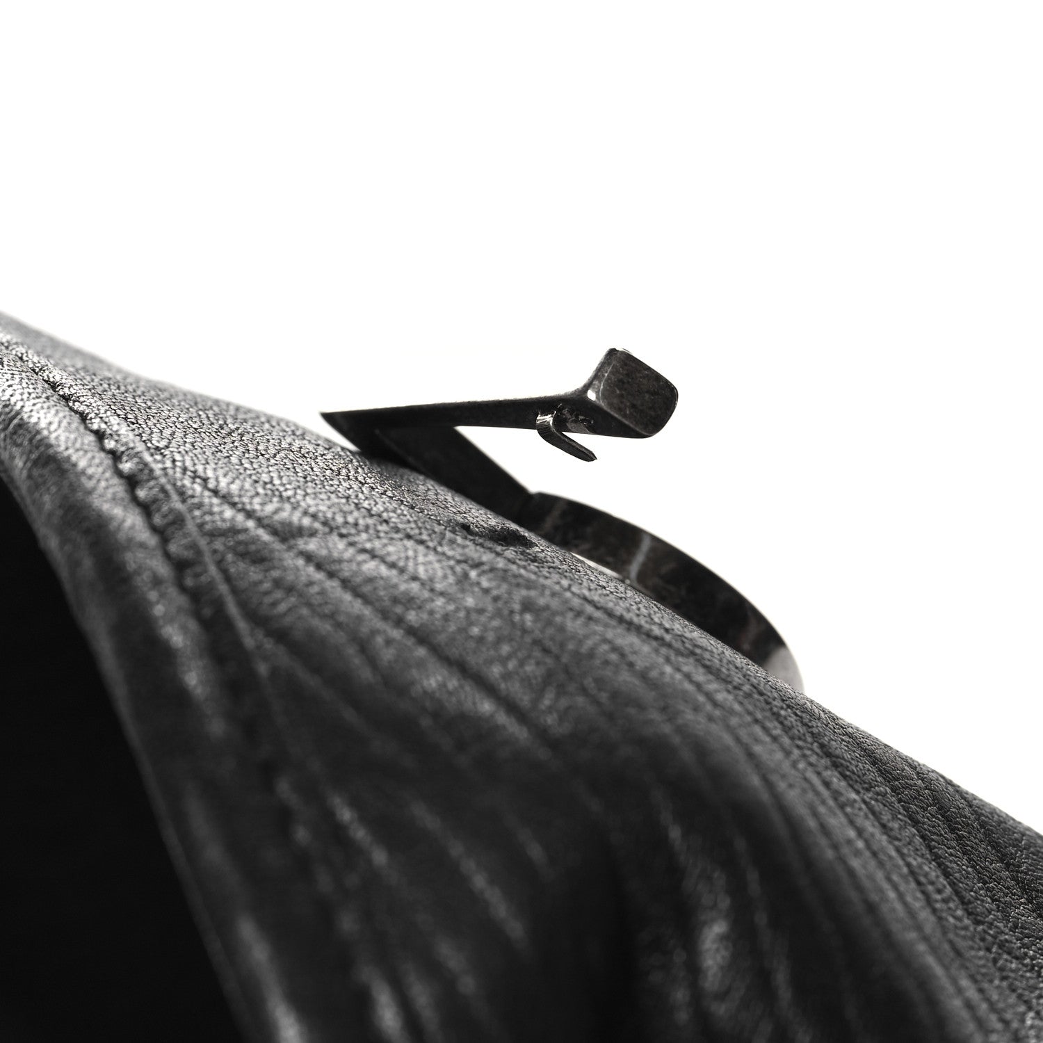 Saint Laurent Grained Lambskin Monogram Oversized Niki Chain Satchel Black 14 of 14