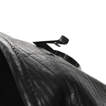 Saint Laurent Grained Lambskin Monogram Oversized Niki Chain Satchel Black 14 of 14