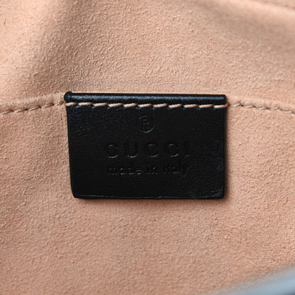 Gucci Calfskin Matelasse Small GG Marmont Chain Shoulder Bag Black 6 of 9