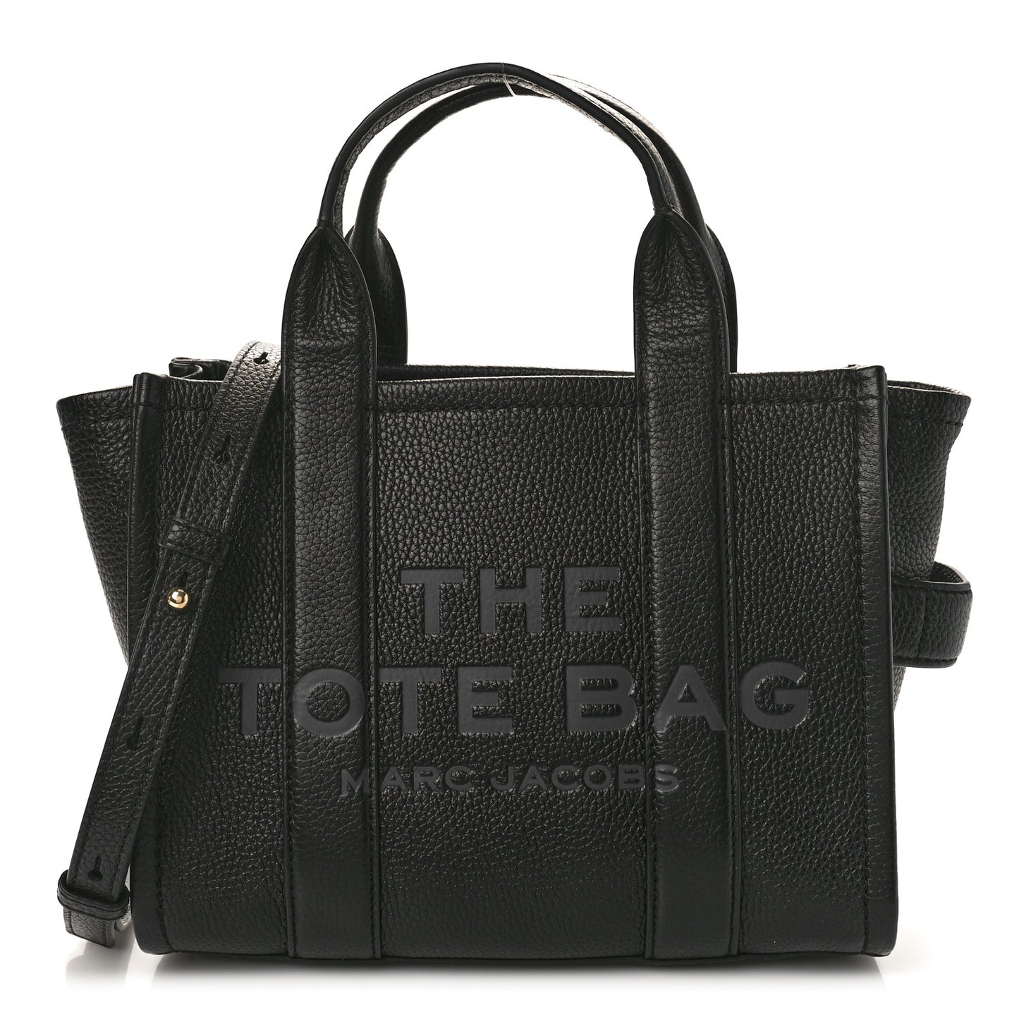 Grained Calfskin Small The Tote Bag Black