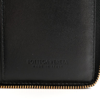 Bottega Veneta Calfskin Maxi Intreccio Zip Around Wallet Black 6 of 7