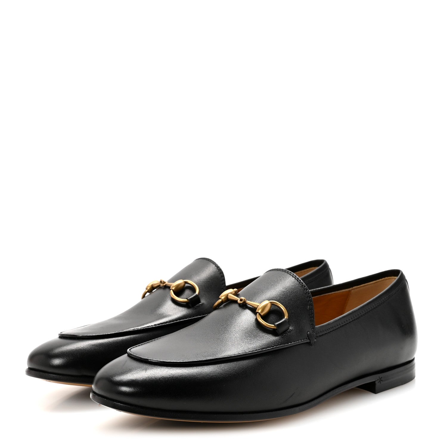 Gucci Calfskin Womens Jordaan Loafers 36.5 Black 4 of 10