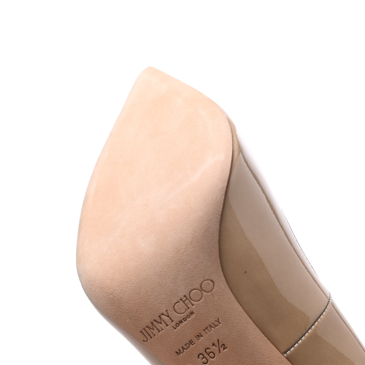 Jimmy Choo Patent Anouk 120 Pumps 36.5 Nude 10 of 11