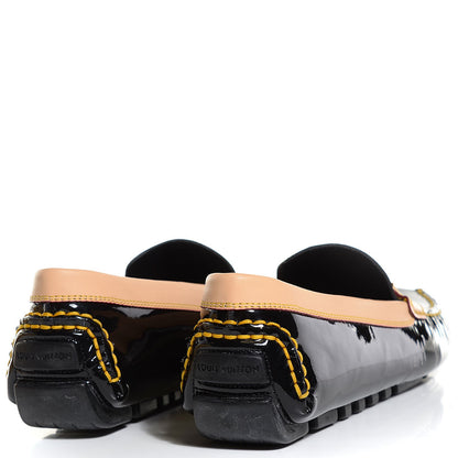 Louis Vuitton Patent Vachetta Zen Driving Loafers 41 6.5 Black 3 of 6