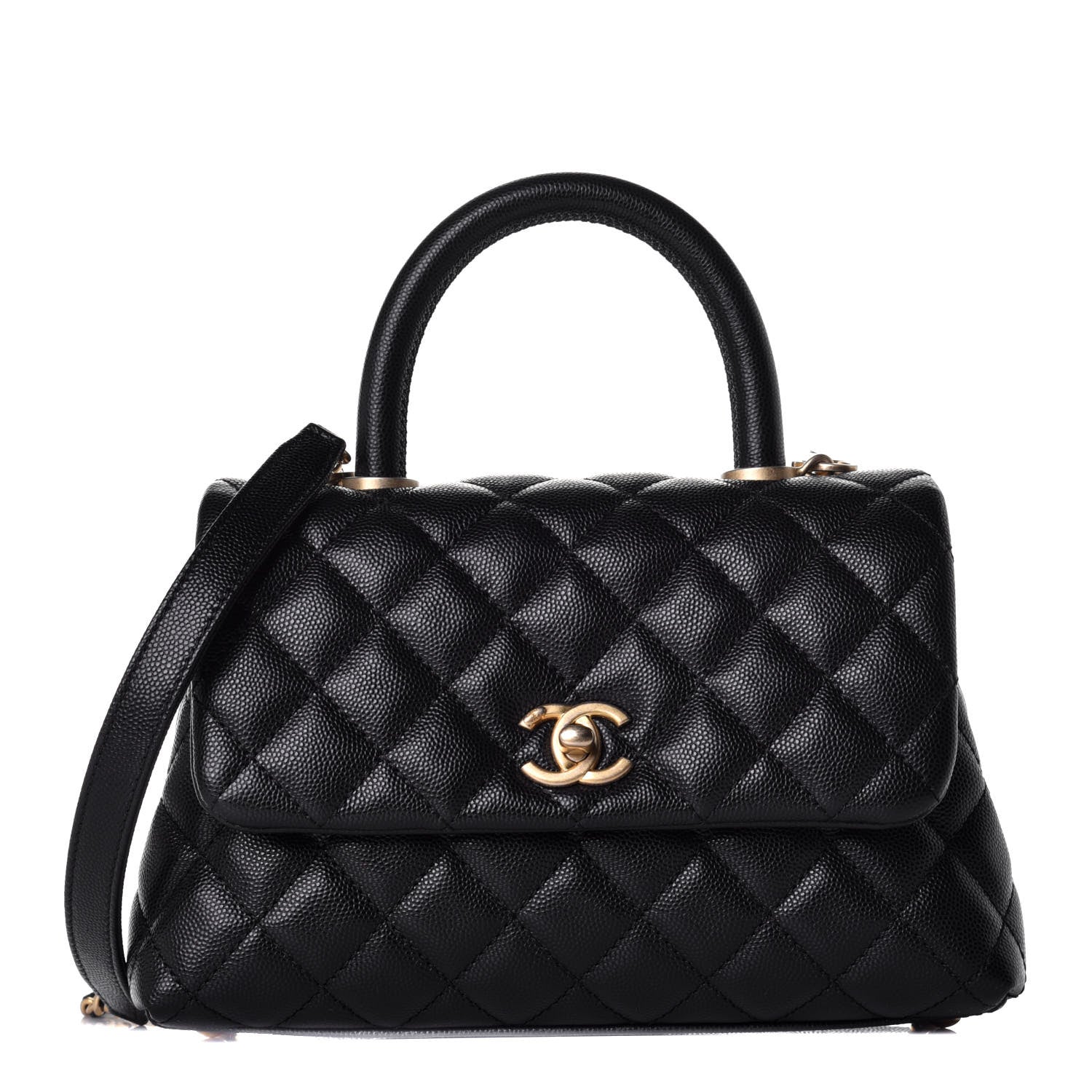 Chanel Caviar Quilted Mini Coco Handle Flap Black 1 of 11