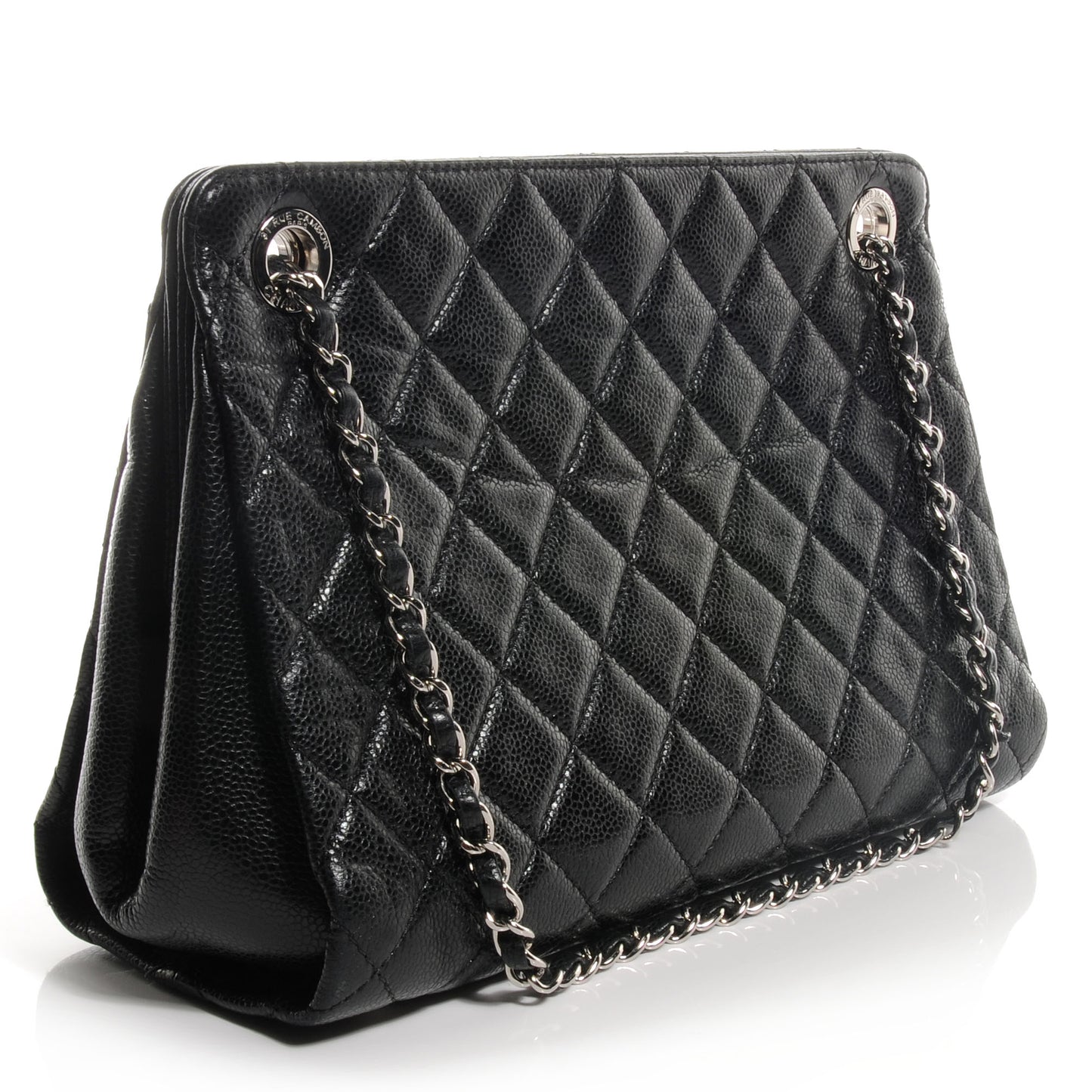 Caviar Timeless CC Shopping Tote Black