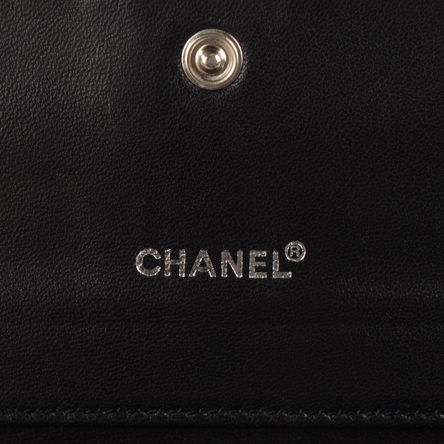 Chanel Patent Chocolate Bar Quilted Long Wallet Black 5 of 7