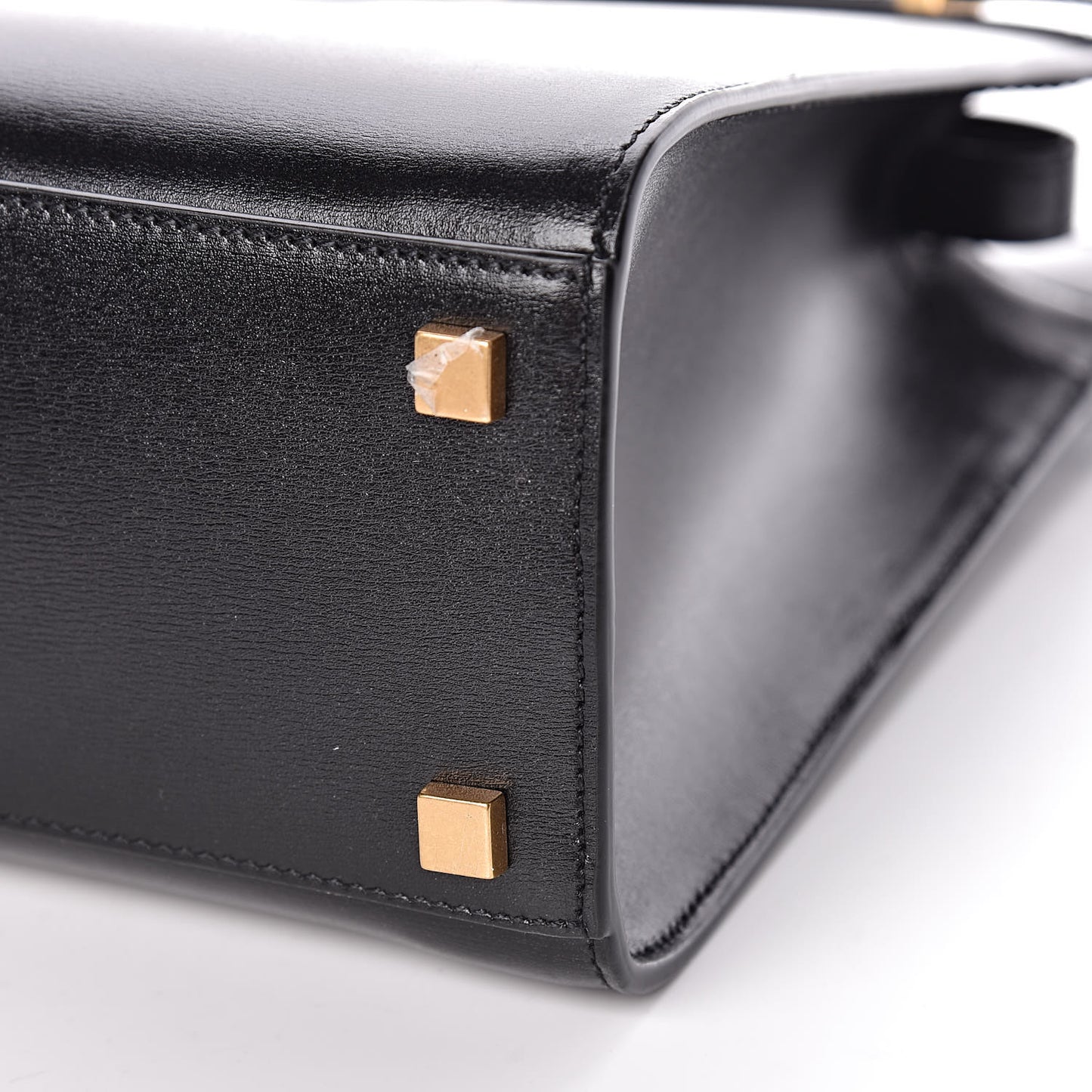 Calfskin Small Manhattan Shopper Tote Black