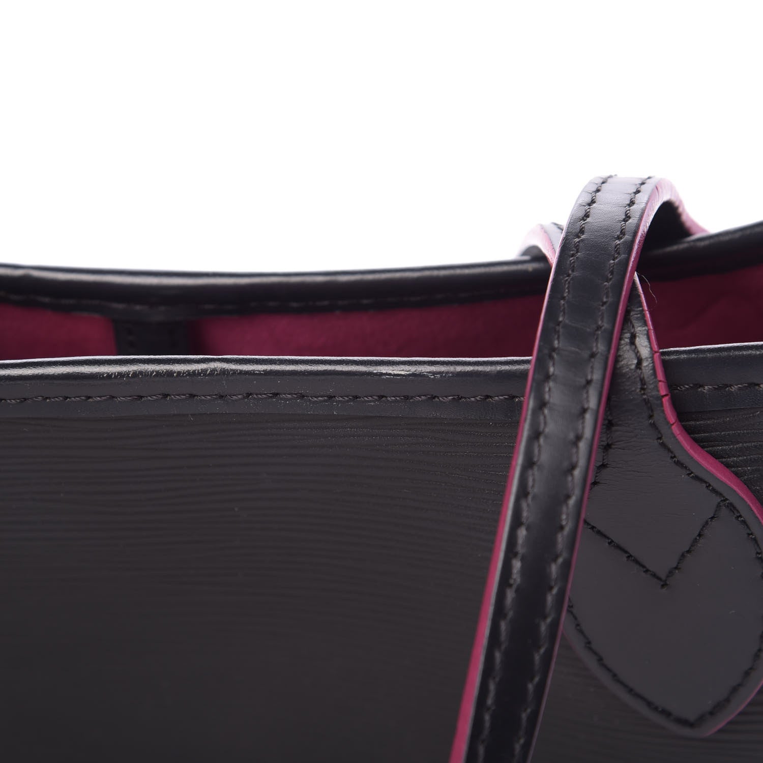 Louis Vuitton Epi Neverfull MM Black Hot Pink 14 of 17