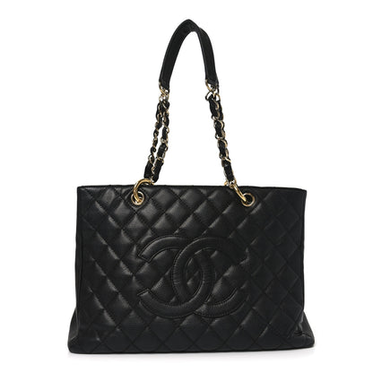 Chanel Caviar Quilted Grand Shopping Tote GST Black 1 of 10