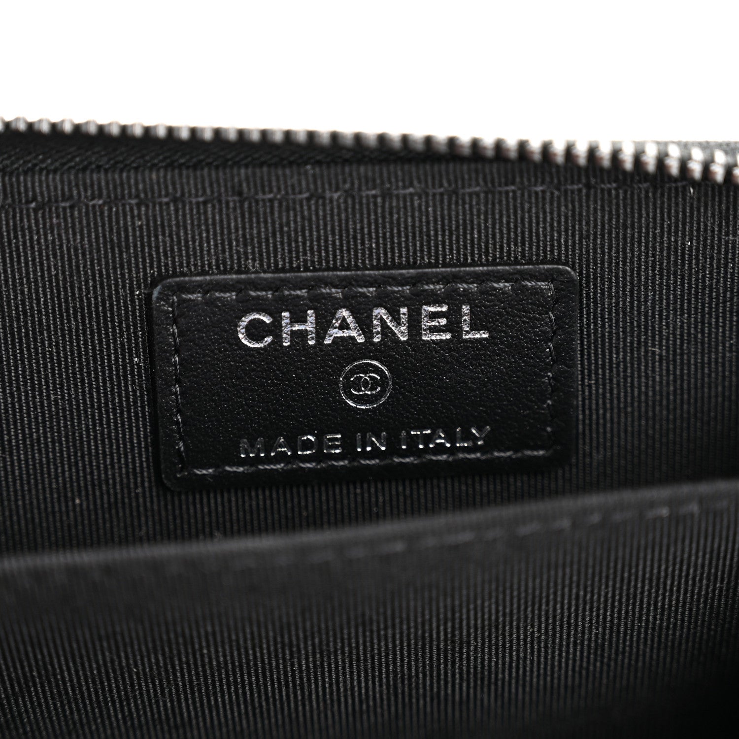 Chanel Patent Calfskin Quilted Zip Coin Purse Wallet So Black 6 of 9