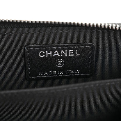 Chanel Patent Calfskin Quilted Zip Coin Purse Wallet So Black 6 of 9