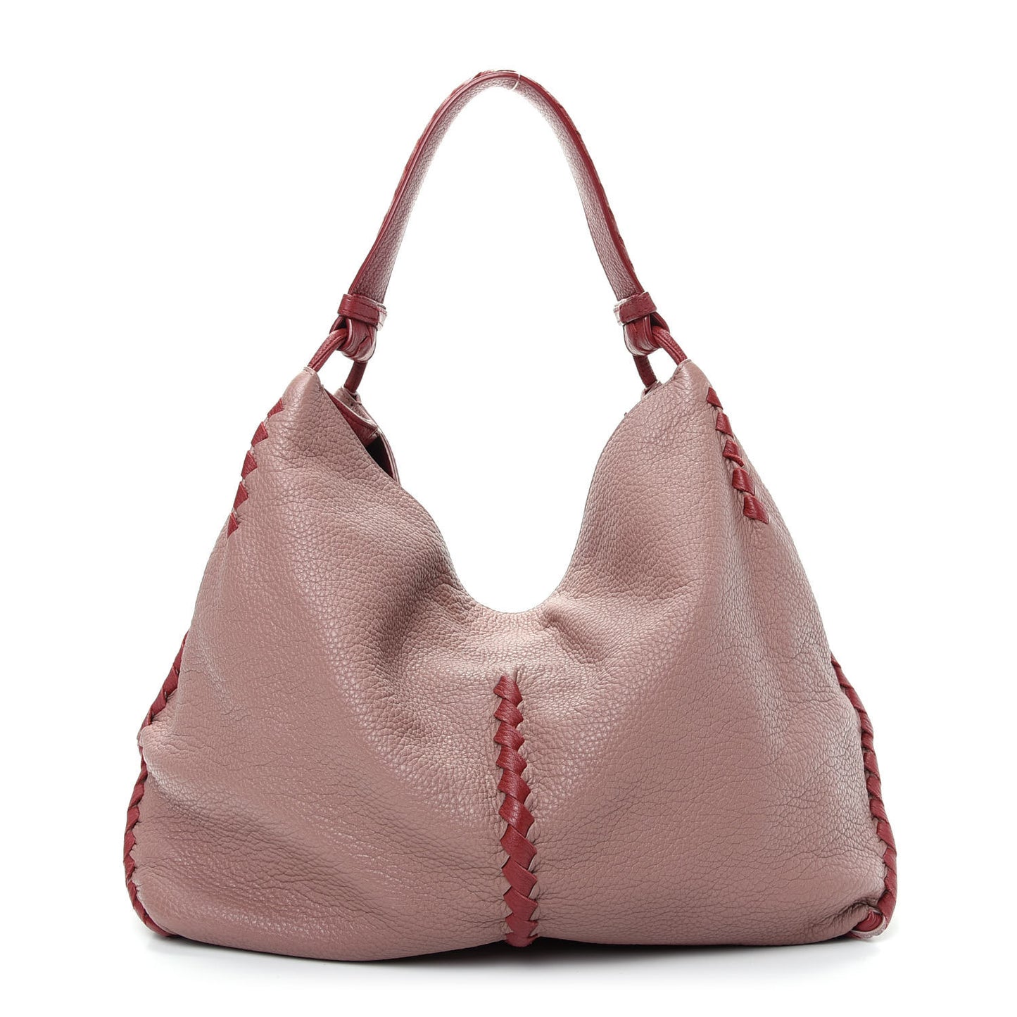 Cervo Lavato Deerskin Hobo Deco Rose Baccarra Rose