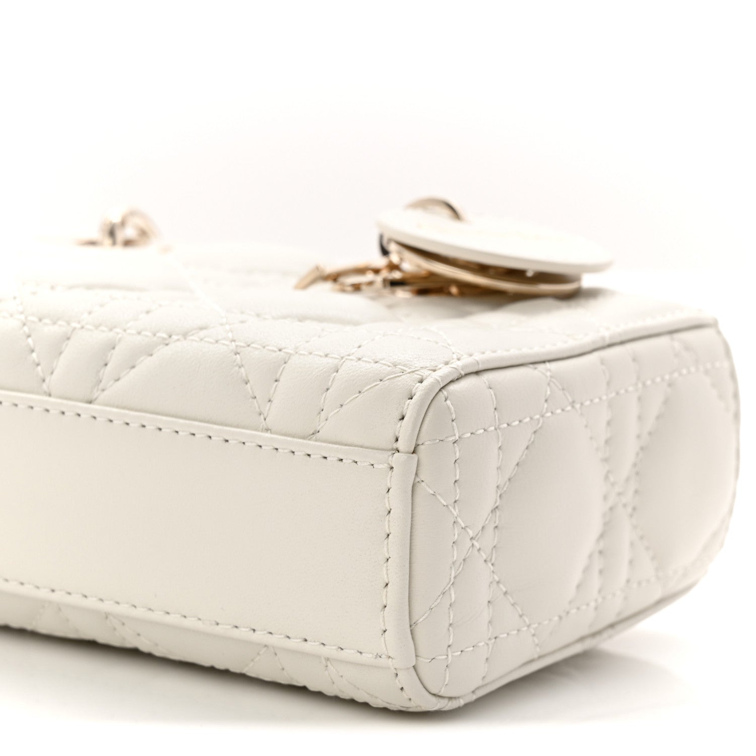 Christian Dior Lambskin Cannage Micro Lady D-Joy Latte 1870638