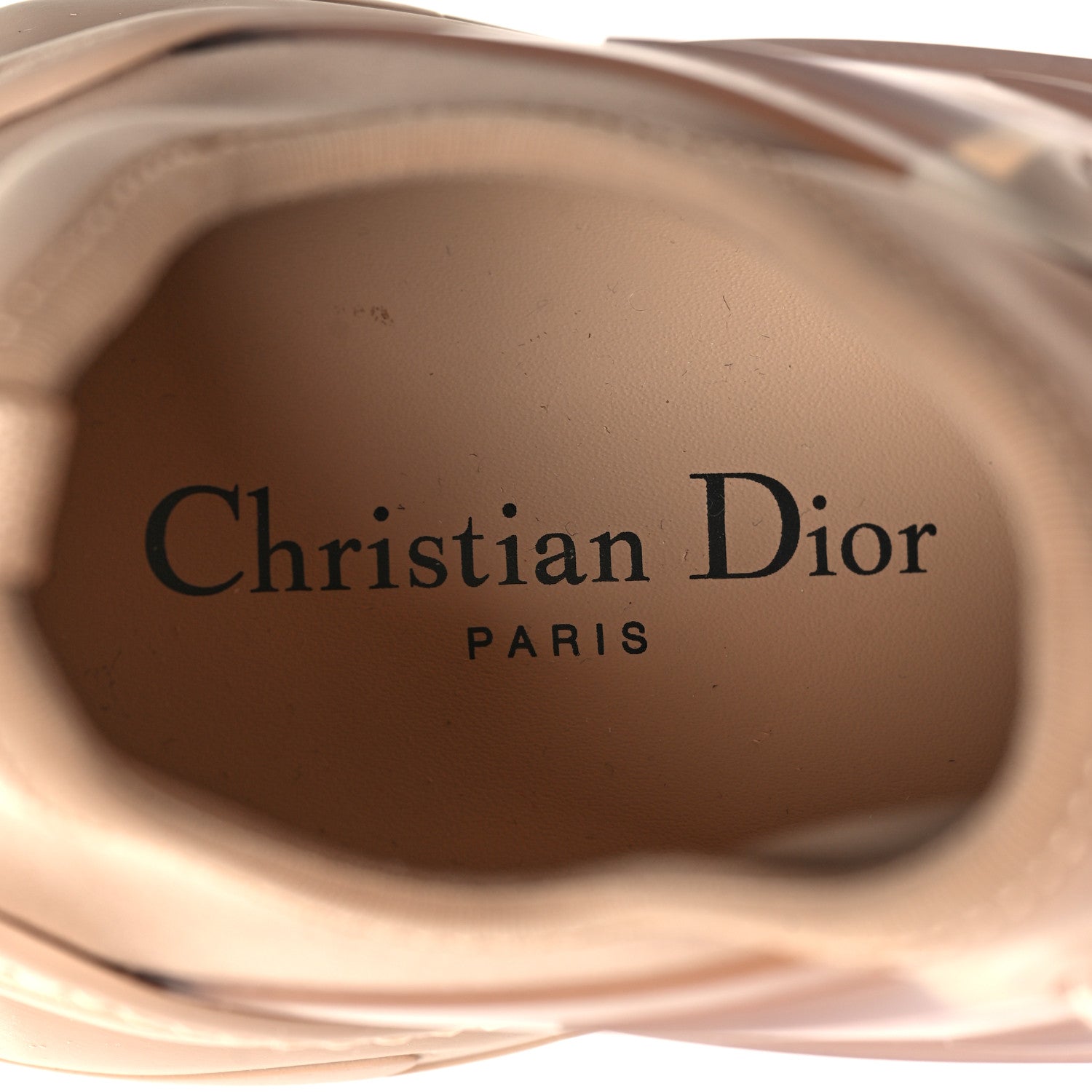 Christian Dior Neoprene Rubber Womens D-Connect Sneakers 37 Nude 9 of 9