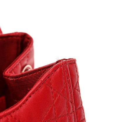 Christian Dior Lambskin Cannage Large Stardust Backpack Red 15 of 15
