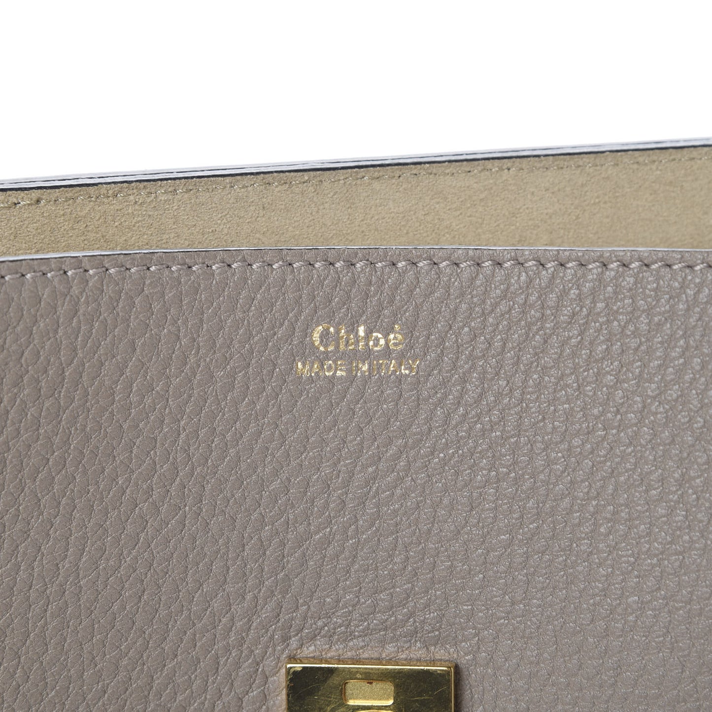 Grained Lambskin Drew Shoulder Bag Motty Grey
