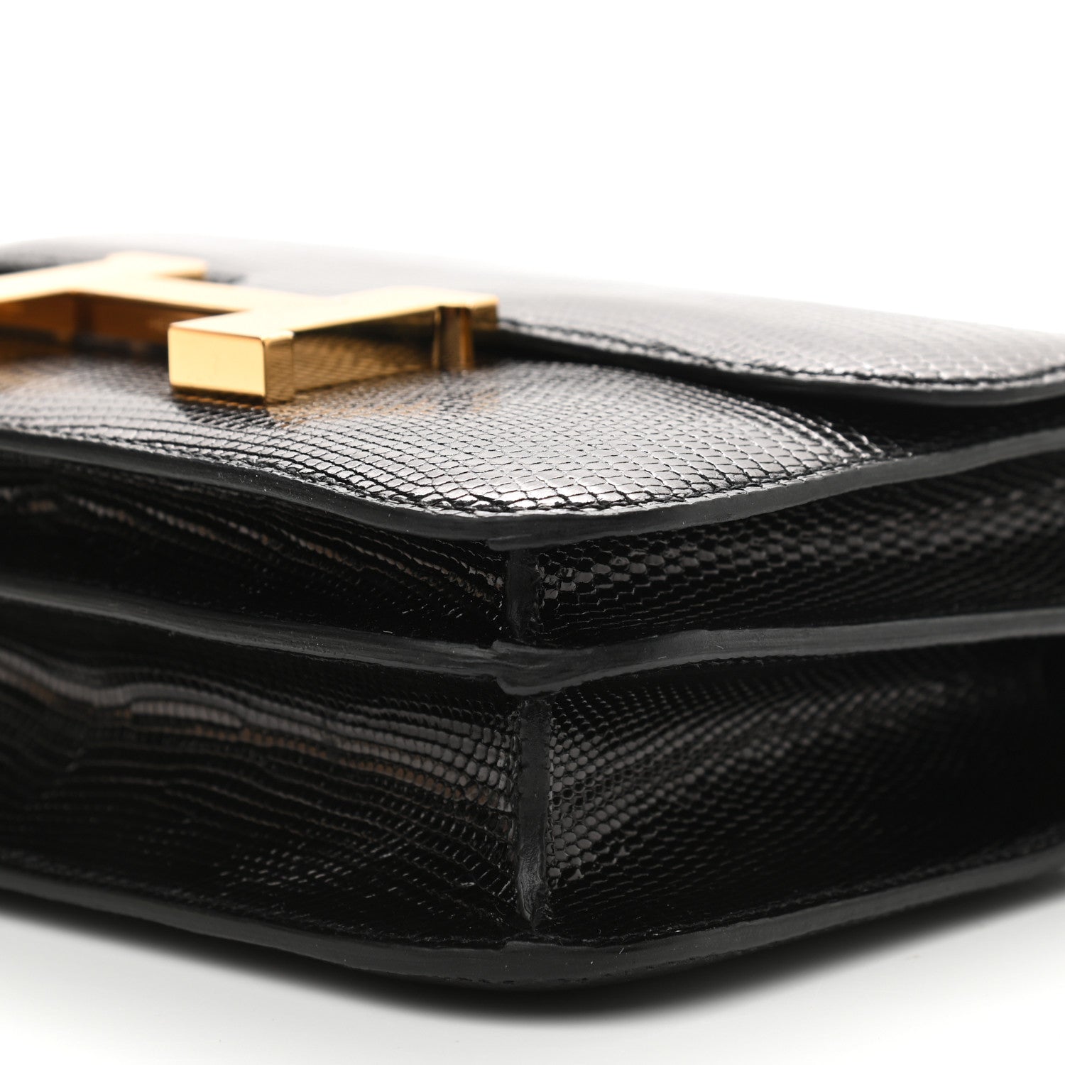 Hermes Lizard Constance 18 Black 10 of 11