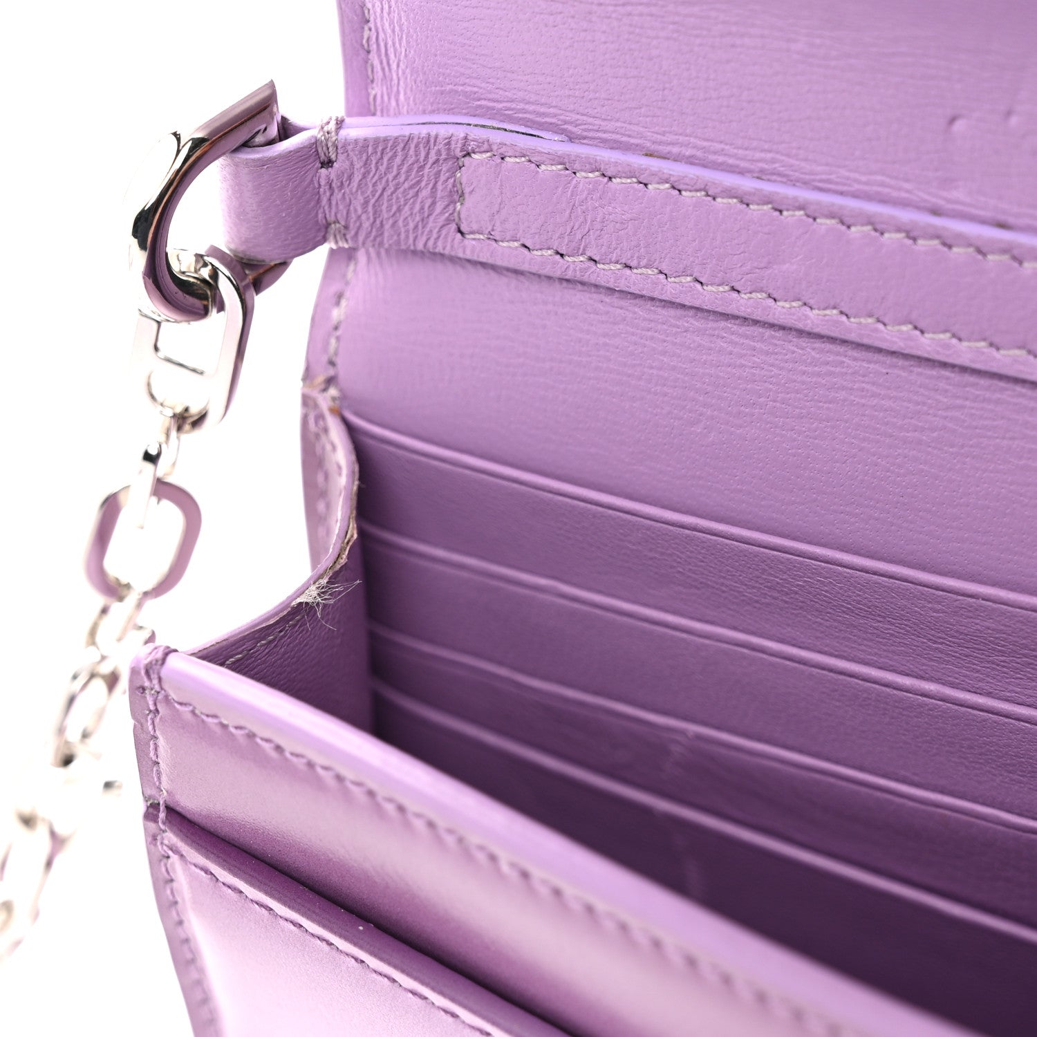 Givenchy Box Calfskin Gradient Effect 4G Wallet on Chain Mauve