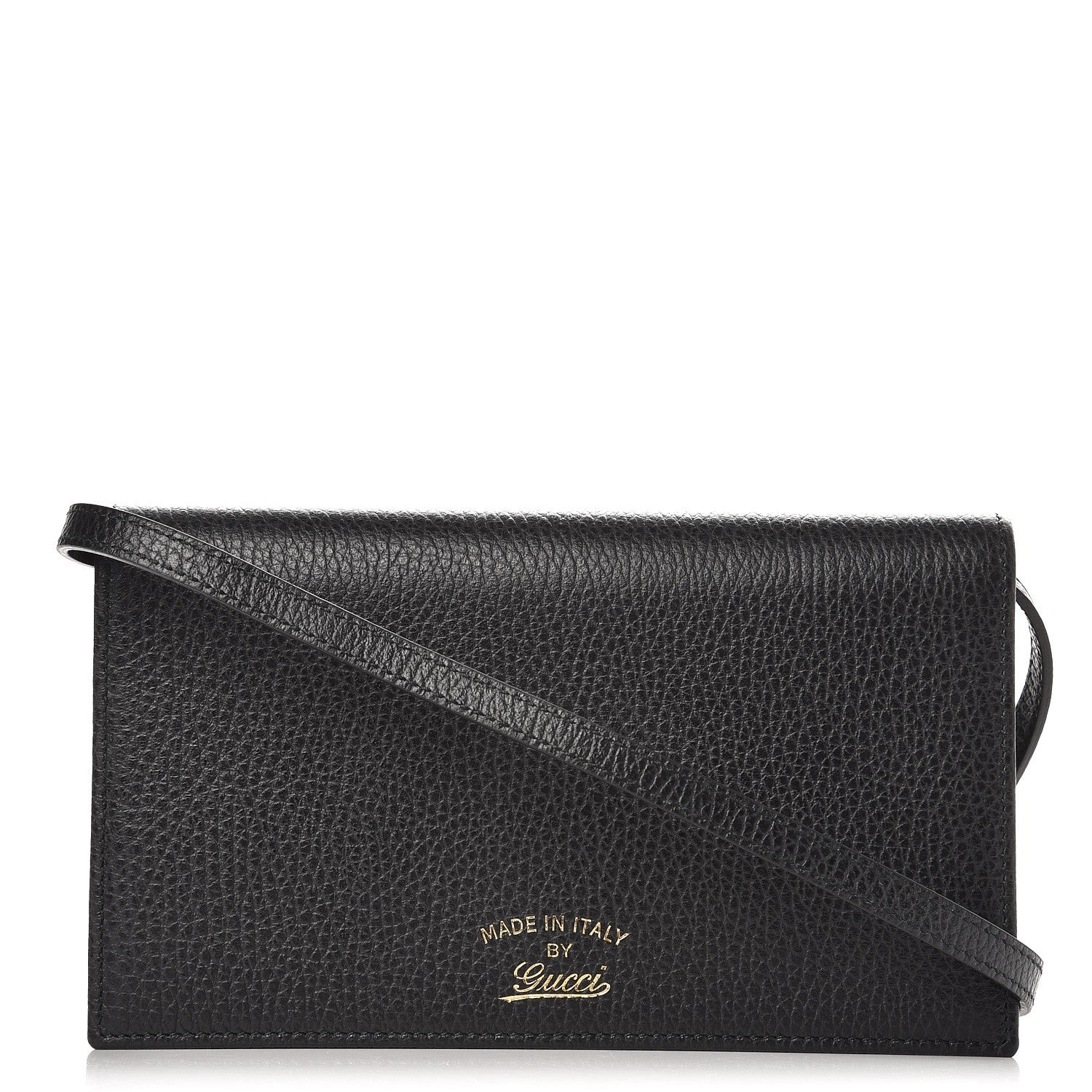 Gucci Dollar Calfskin Mini Swing Wallet Bag Black 1 of 8
