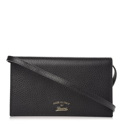 Gucci Dollar Calfskin Mini Swing Wallet Bag Black 1 of 8