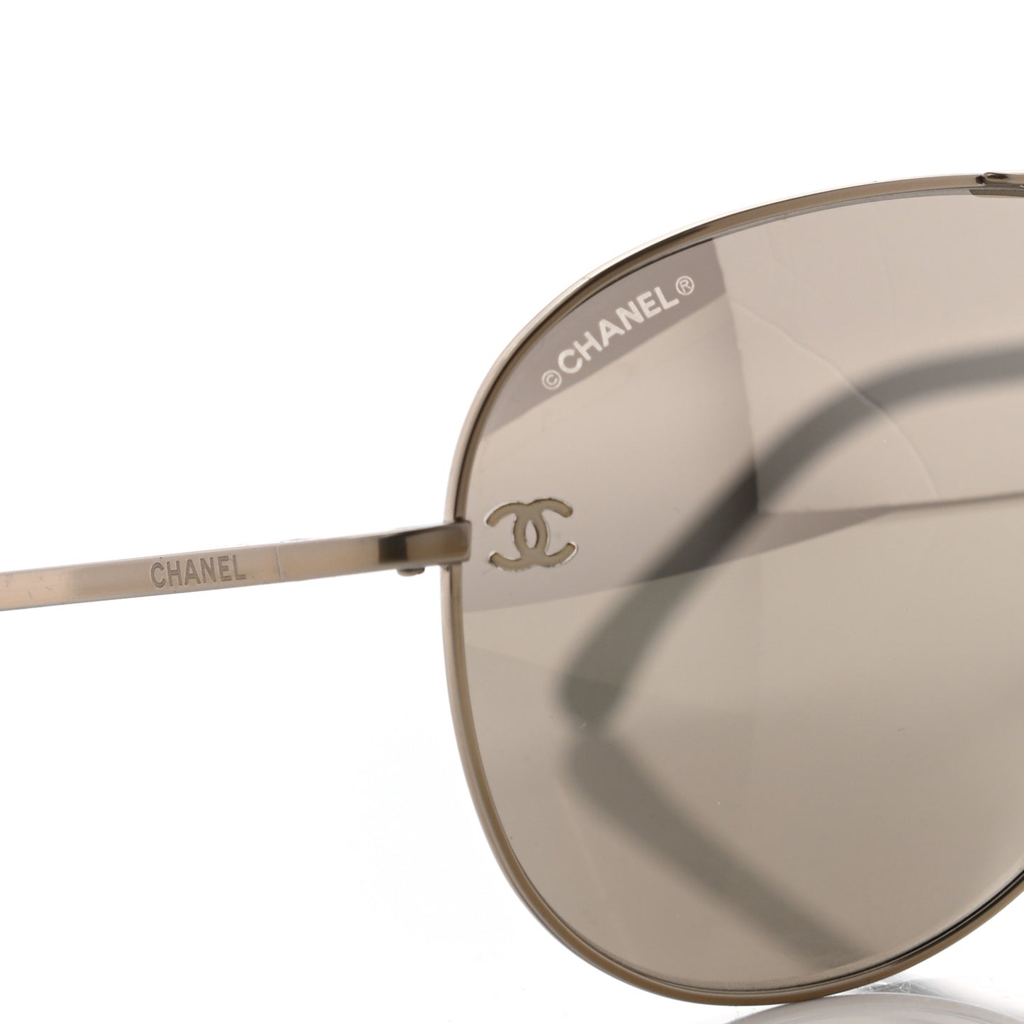 Metal Aviator CC Sunglasses 4189-T-Q Gold