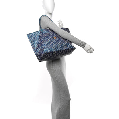 Goyard Iridescent Goyardine Saint Louis GM Pearly Blue 2 of 12