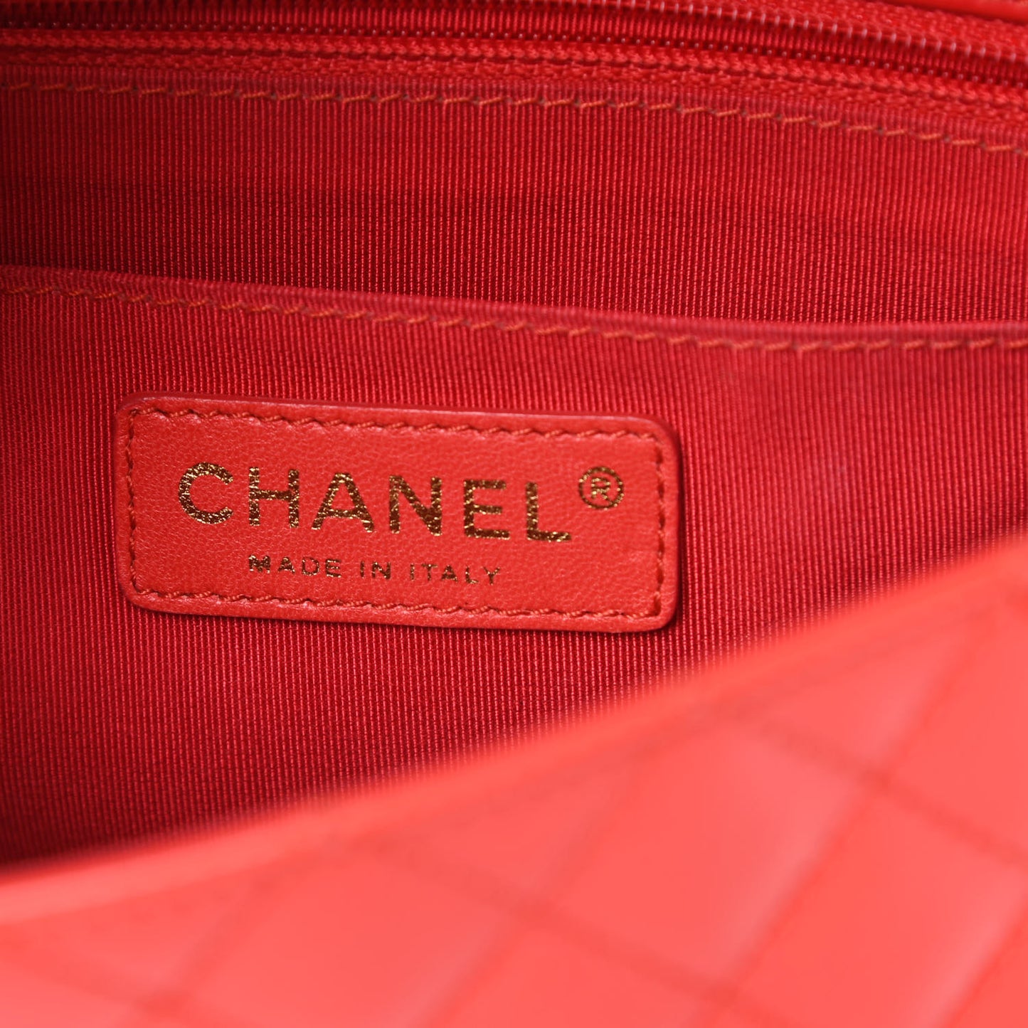 Patent Calfskin Quilted Valentine Charms Medium Single Flap Red