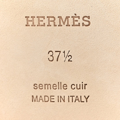 Hermes Epsom Oran Sandals 37.5 Etoupe 6 of 9