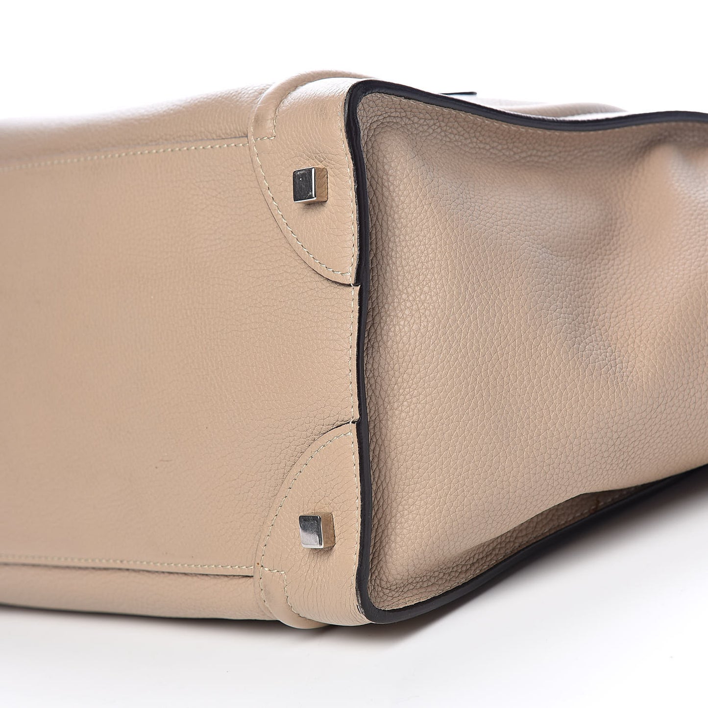 Drummed Calfskin Mini Luggage Dune