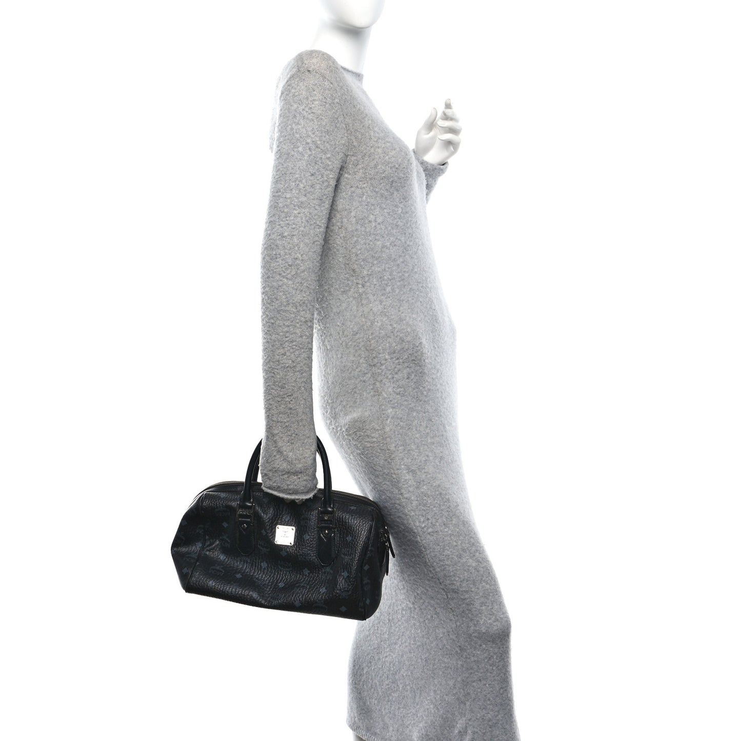 Visetos Heritage Medium Boston Bag Black