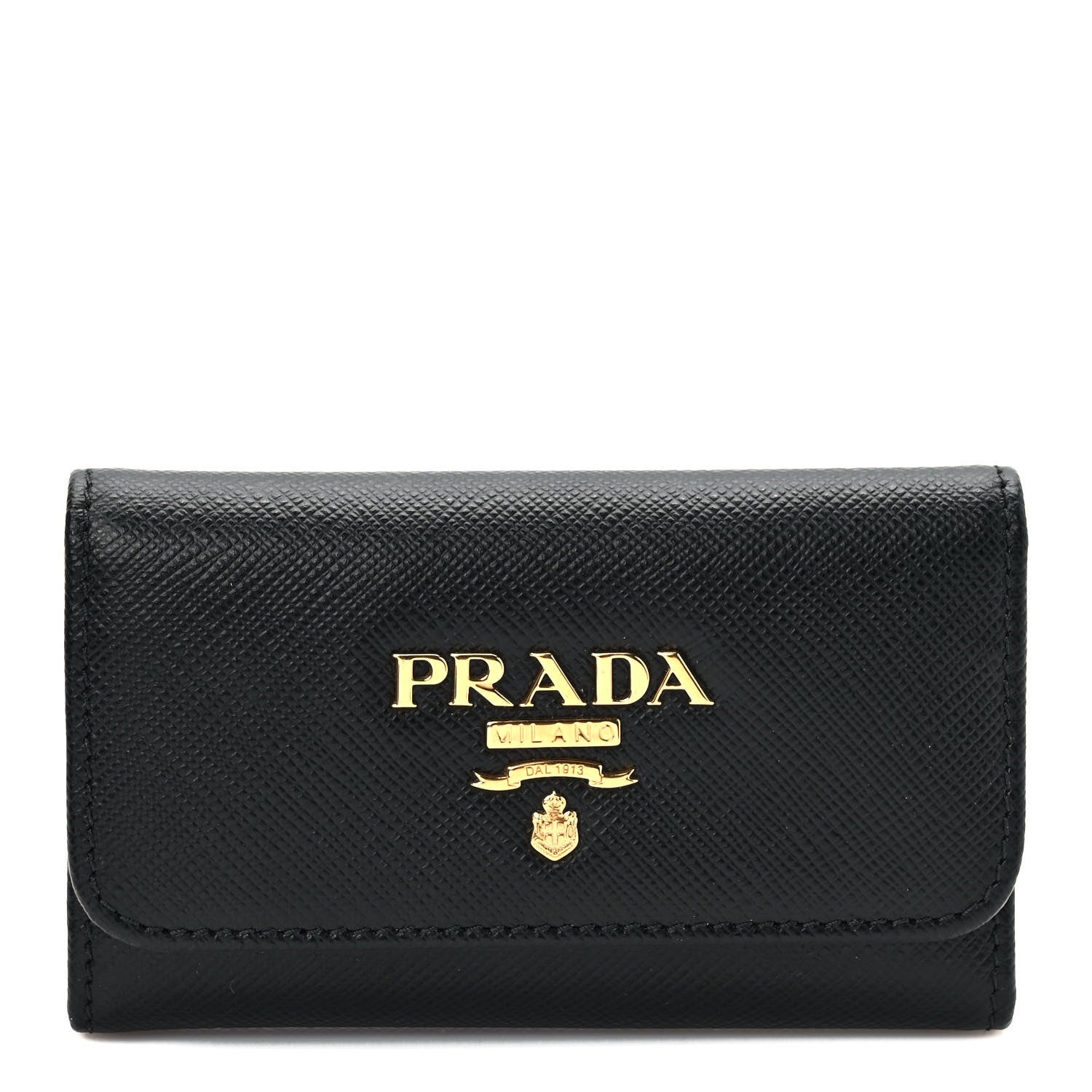 Prada Saffiano Metal 6 Key Holder Nero Black 1 of 6