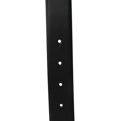 Valentino Garavani Glossy Calfskin VLogo Reversible 40mm Belt 95 38 Black Rouge Pur 4 of 5