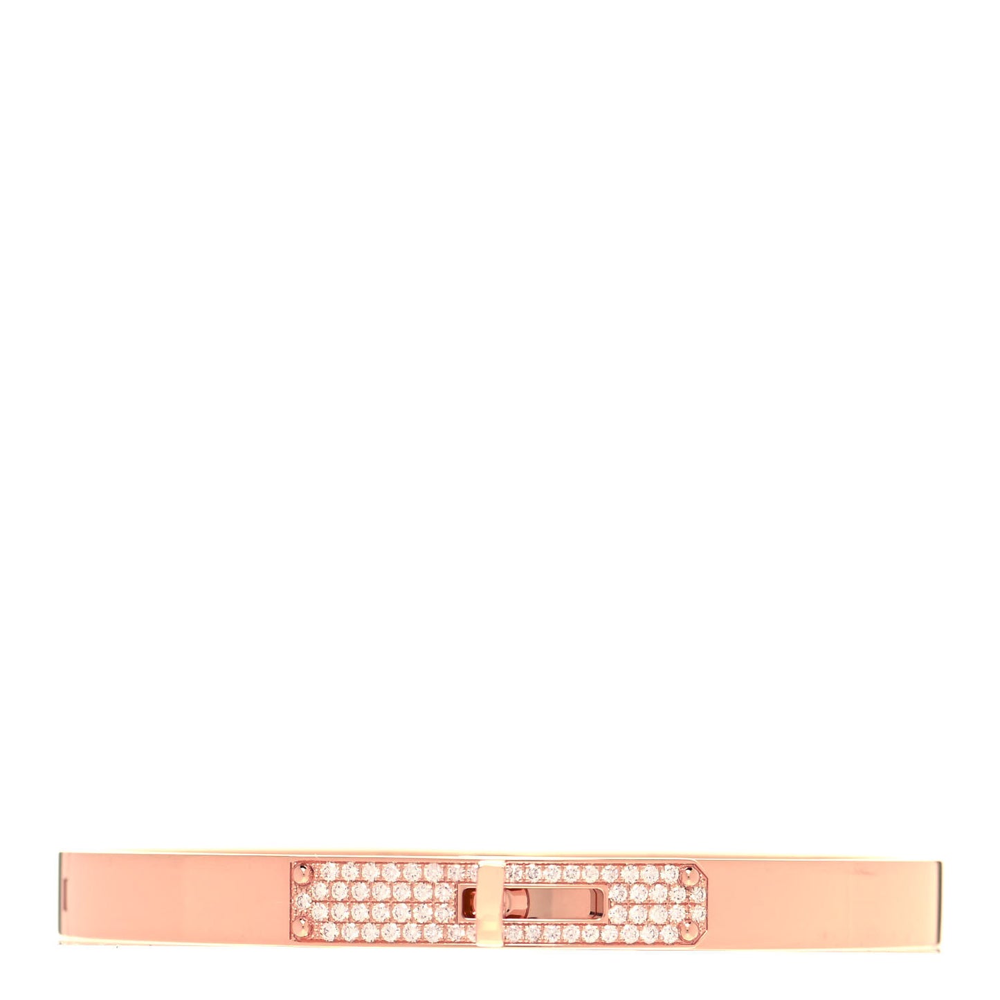 18K Rose Gold Diamond PM Kelly Pave Bracelet XS