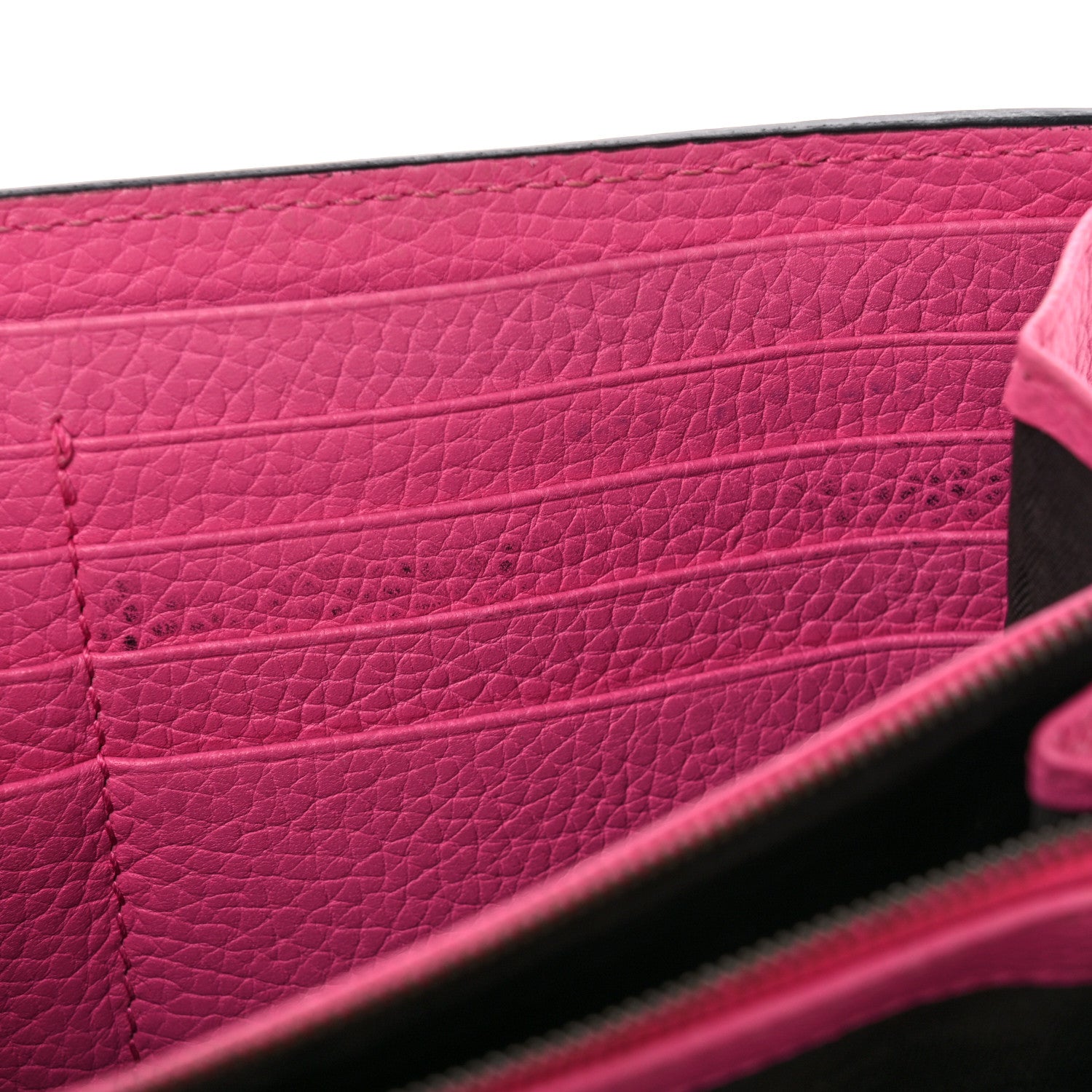 Gucci Cellarius Calfskin GG Marmont Chain Wallet Pink Tropical Flower 8 of 11