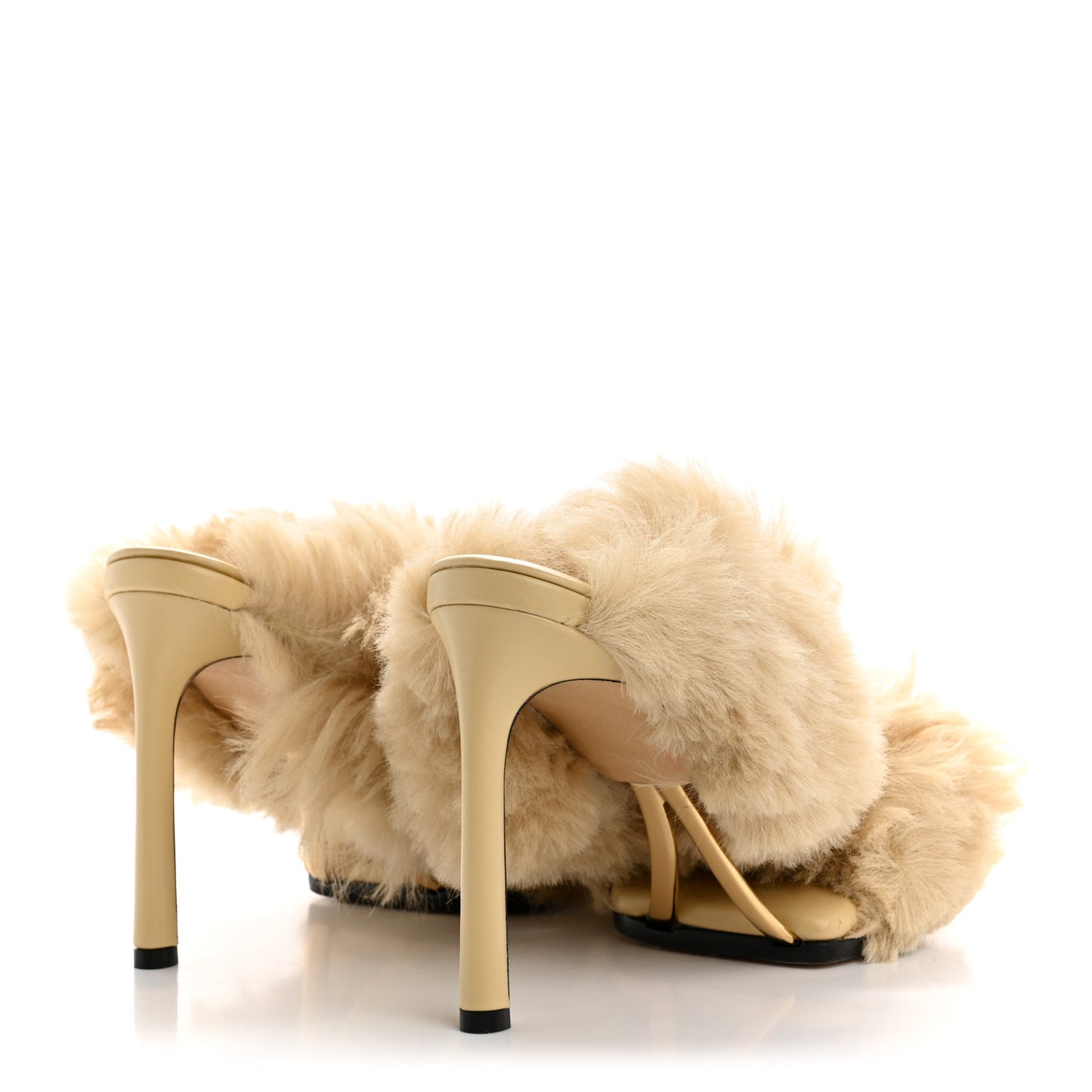 Shearling Curve Soft Poodle Slide Sandals 39 Heirloom