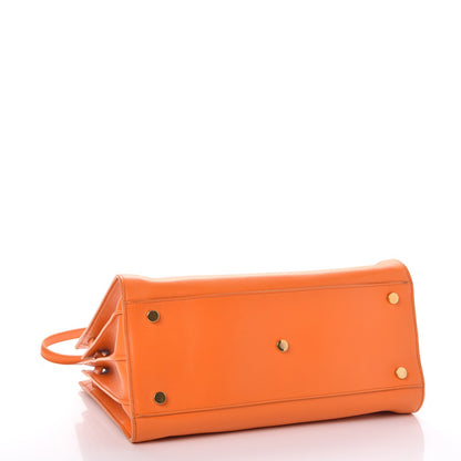 Saint Laurent Calfskin Small Sac De Jour Mandarine 4 of 13